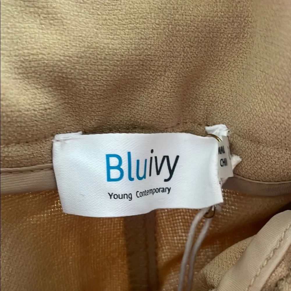 Blue ivy Tan High Waist Paperbag Shorts - Picture 3 of 10